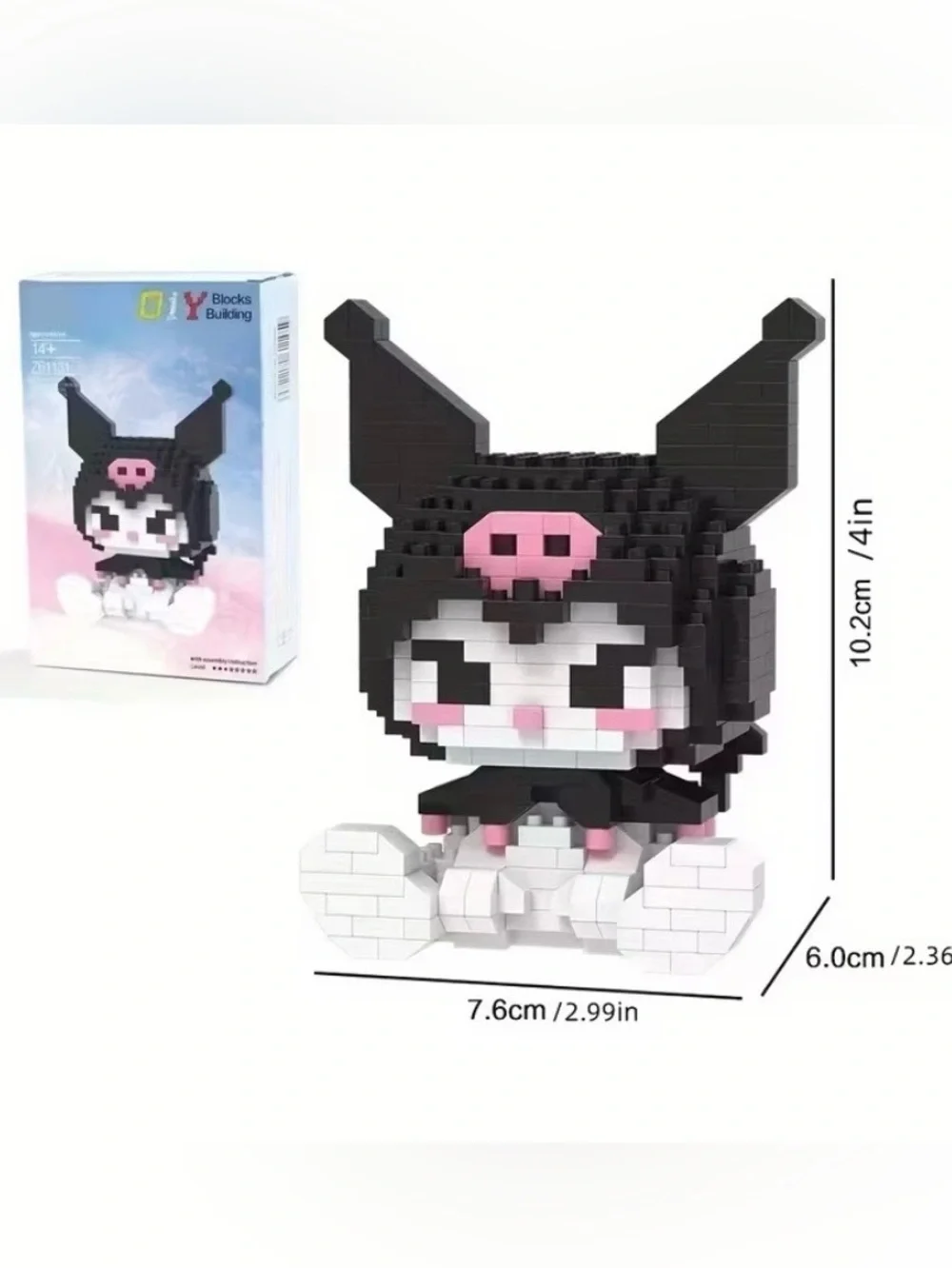 Sanrio Mini Building Block Figurines HELLO KITTY or KUROMI